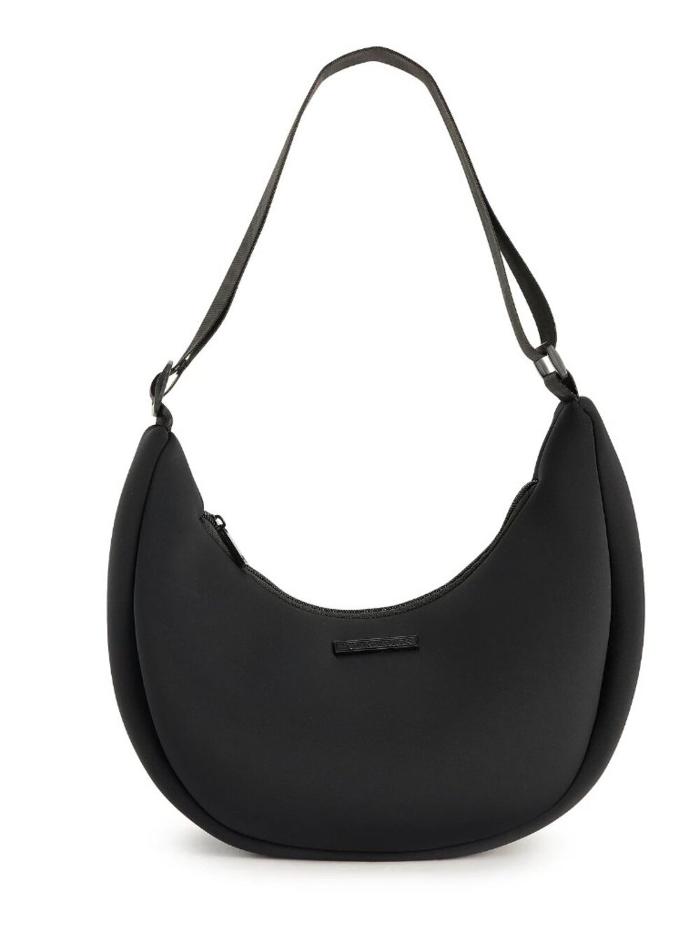 NWOT Black My TagAlongs The Crescent Neoprene Cross-Body or Shoulder Bag